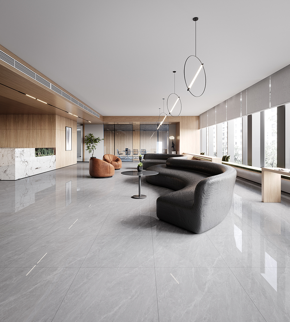 A88026-高檔寫(xiě)字樓商務(wù)休閑中心地面效果